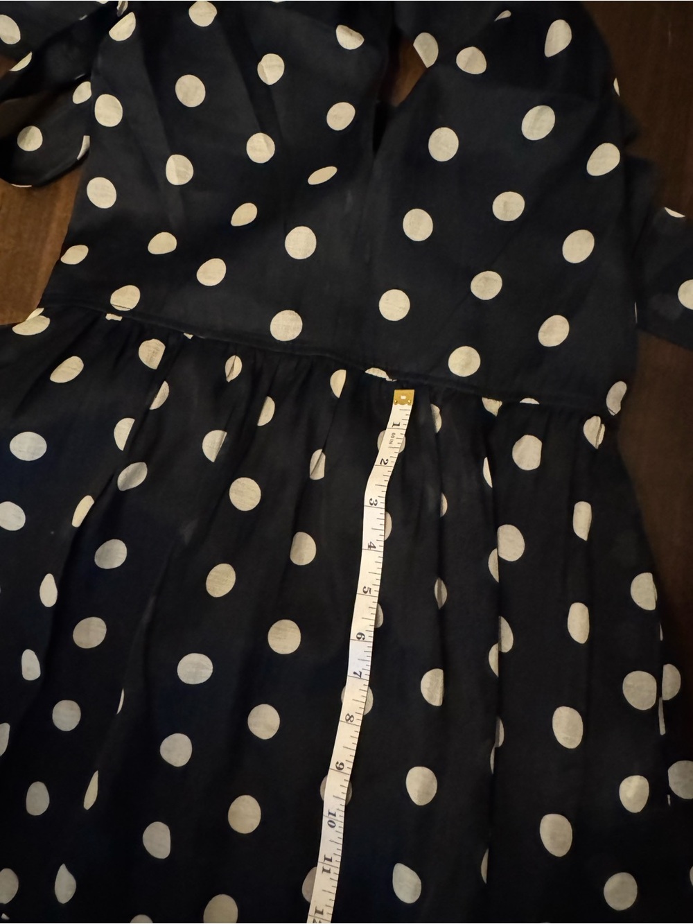 Women’s Navy Polka Dot Halter Maxi Dress - Picture 4 of 5